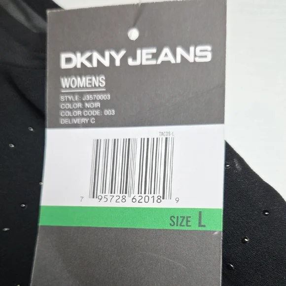DKNY JEANS Black Layered Blouse,ZISE L - Picture 3 of 7